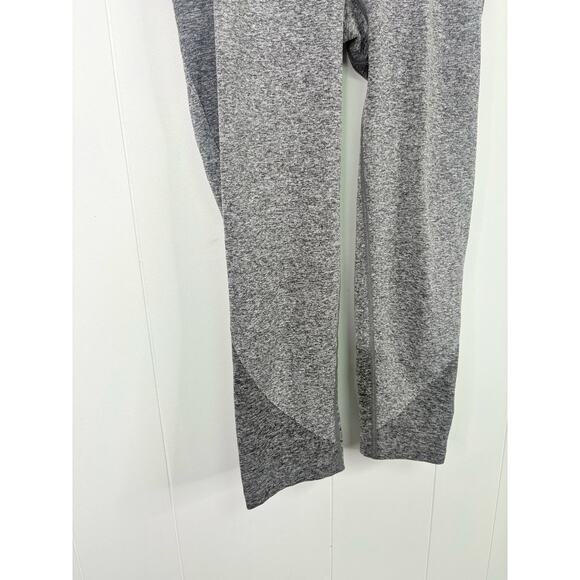 Gymshark Flex Cropped Leggings Womens Small Gray Burgundy Red Capri Activewear - Picture 5 of 8